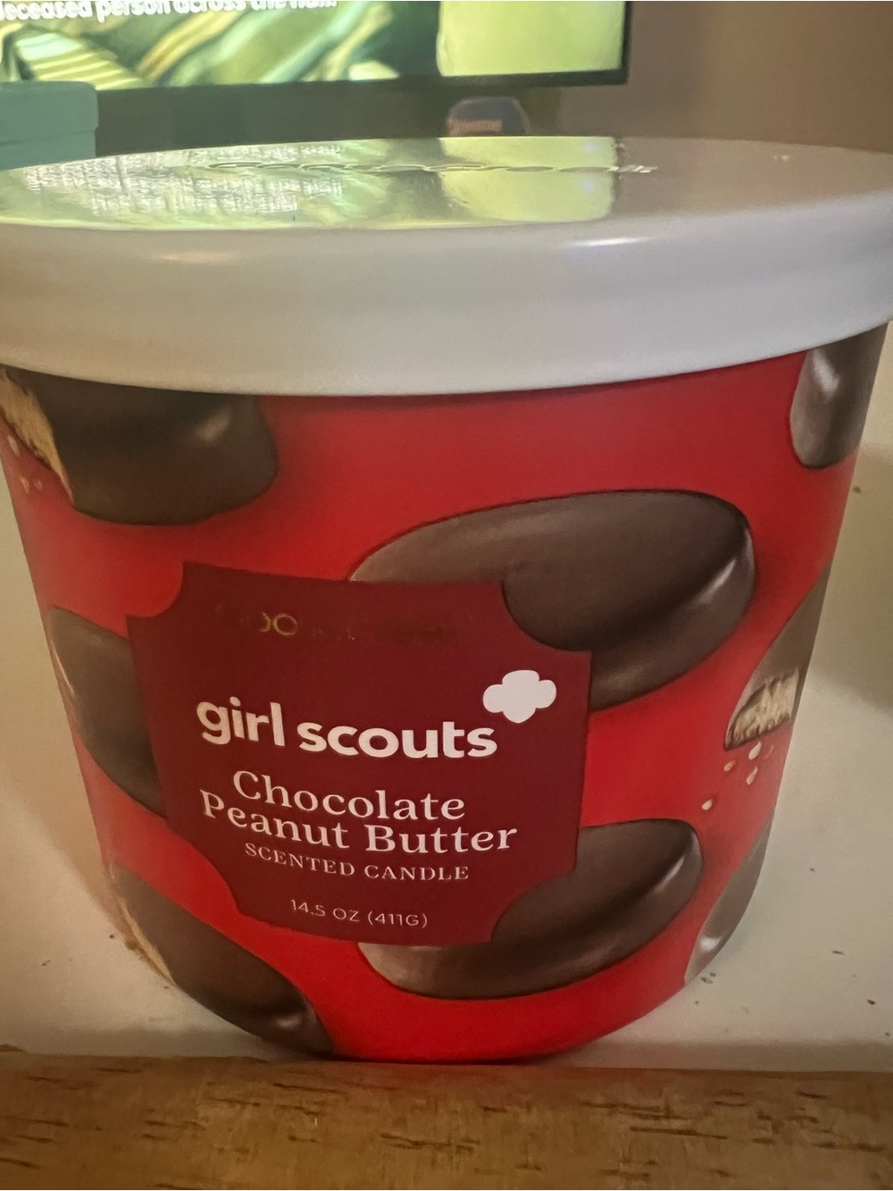 Goose Creek x Girl Scouts Chocolate Peanut Butter Scented 3 Wick Candle